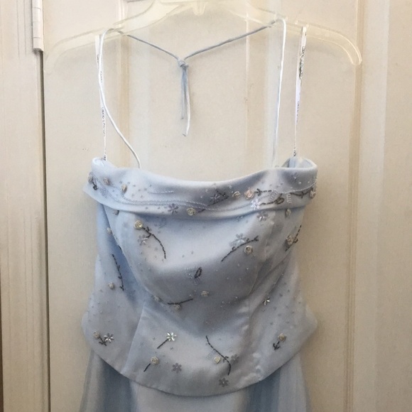 Ladies’ Betsy & Adam by Jaslene Beaded Halter Gown (4)p - Picture 1 of 15
